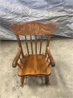 Child’s wooden rocker