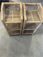 Wicker side tables/ end tables