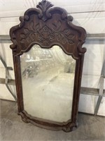 Late antique framed mirror