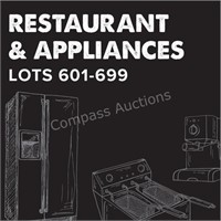 Restaurant & Appliances - Lots 601-699