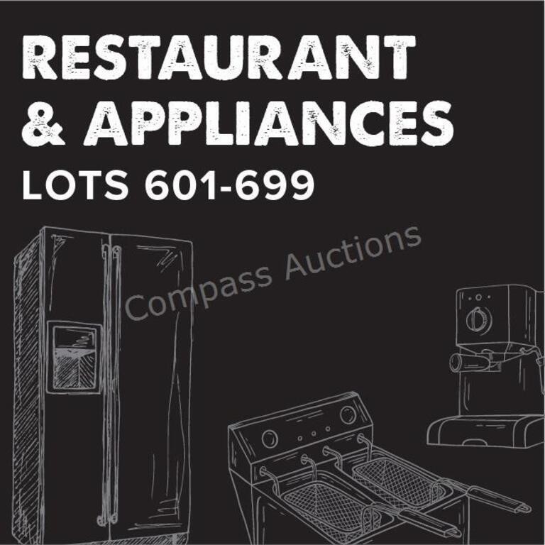 Restaurant & Appliances - Lots 590-699