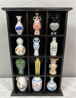 Franklin Mint Vases Collection and Shelf