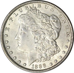 1888 MORGAN DOLLAR - AU