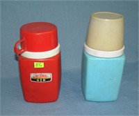 Pair of vintage Thermos bottles