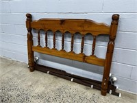 Double Wooden Headboard