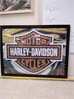 Framed Harley Davidson puzzle