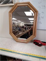 Octagon framed mirror