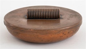 Mid-Century Hana Wrought Lidded Copper Bowl