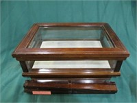 Wooden display case  18 x 13" (as is)