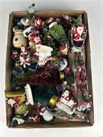 Flat box of Christmas items