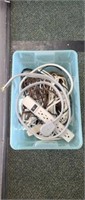 Assorted electrical cords and surge protector