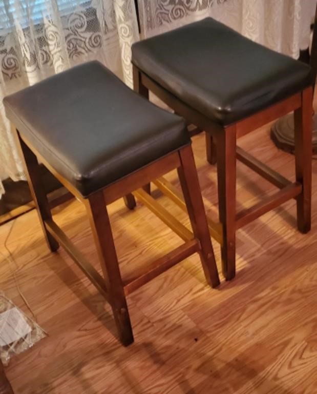 Wooden Cushioned Stools