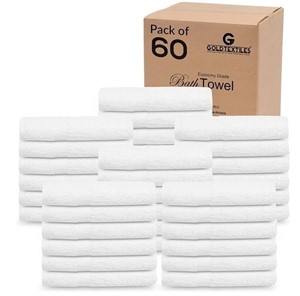 $335 20x40” White Bath Towels 59PK