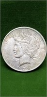 1922 D PEACE SILVER DOLLAR SOME TONING