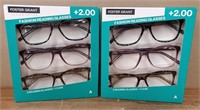 (2) 3-Pk Foster Grant Fashion Reading Glasses