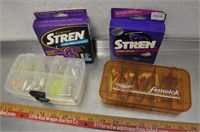 Fishing line & ice fishing tackle, see pics