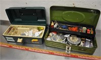 Lot of fishing tackle in boxes, see pics