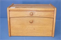 Wooden Bread Box 15"W x 10"H