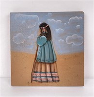 Navajo Indian Painting on Tile