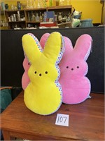 3 17" new bunny peeps plush toys