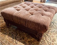 UPHOLSTERED OTTOMAN/ COFFEE TABLE 38X 38X 17 STEP