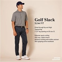 Essentials Slim-fit Golf Pant  Black  40w X 34l