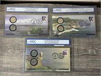 (3) US Mint Official Commemorative Coin Covers