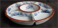 Japanese 6-piece porcelain dish/condiment set