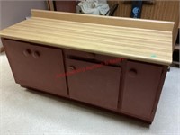 Red Wood Cabinet