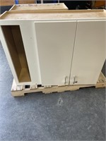 wood cabinet 39w x 13d x 30t