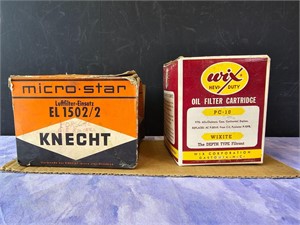 Vintage oil and air filters