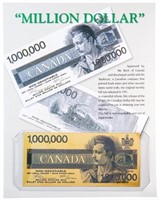 Canada Million Dollar Note - 24kt Gold Gilded Coll