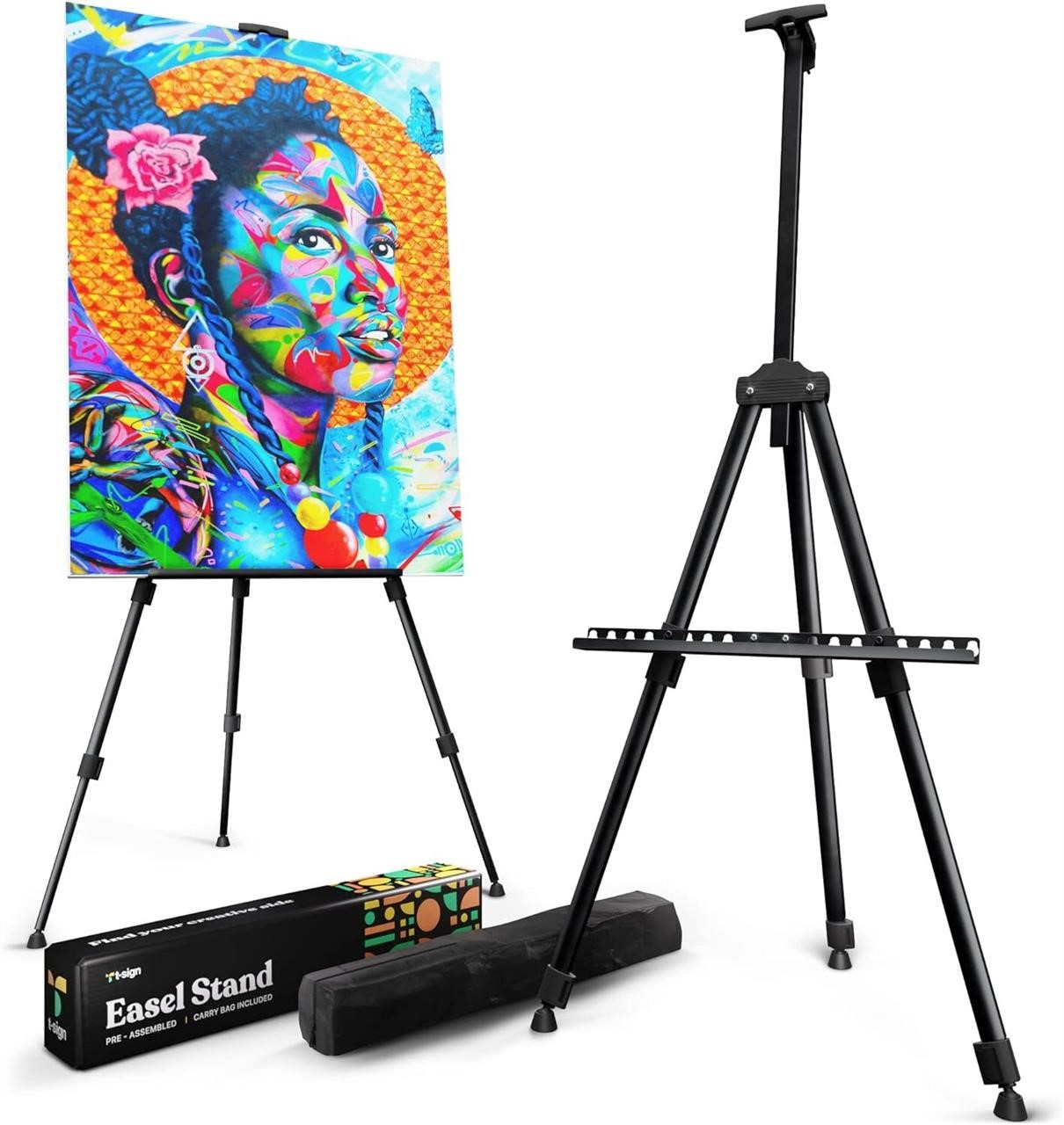 Portable Artist Easel Stand, Adjustable, 21x66