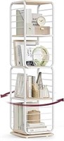Vasagle 4-tier Rotating Bookshelf, Bookcase With