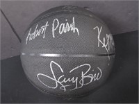 PARISH BIRD MCHALE SIGNED BASKETBALL COA