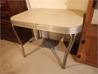 Vintage Chrome Table - 41"Wx30"Dx30"H