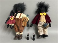 Pair of Limited Edition Golly Dolls by S.E.Turnbul