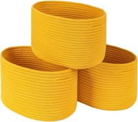 CubesLand Yellow Baskets for Shelves