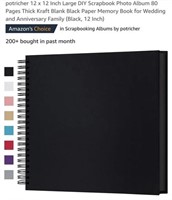 MSRP $15 Black Scrapbook