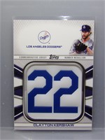 Clayton Kershaw 2022 Topps Commerative Jersey