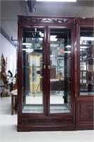 Chinese Two-Door Curio Cabinet with Lighting