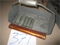 METAL TOOL TOTE AND CONTENTS