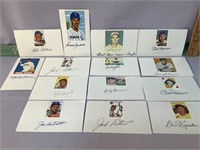 14 baseball “old timers” signed 3x5 cards