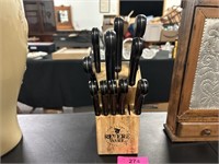 Revere Ware Knife Block And Knives