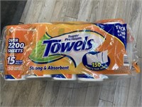 Bulk paper towels 15 mega rolls