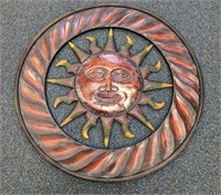 Large Metal Sun Wall Hanging