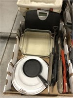 SCALES, BAKING DISHES ETC