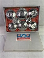 8PC set of vintage nesting rice bowls