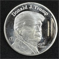 1 ounce Fine Silver Donald Trump Art Round