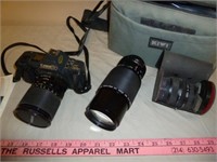 Canon T70 35mm Film Camera Kit w/ Accs
